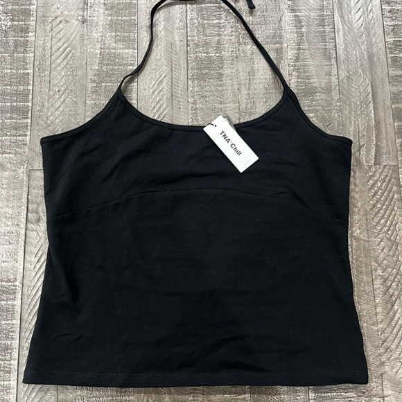 TNA Tops - TNA Black Halter Tank Top
